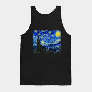 Pixely Starry Night Tank Top